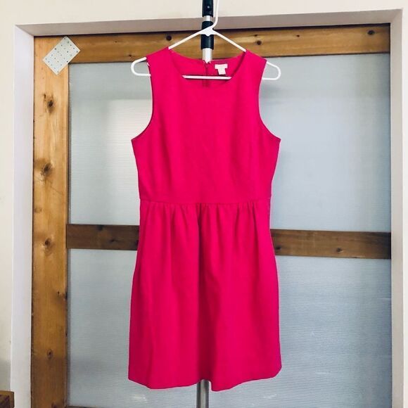 J Crew Factory Pink Sleeveless Midi Dress‎ / Sz M - Picture 2 of 8
